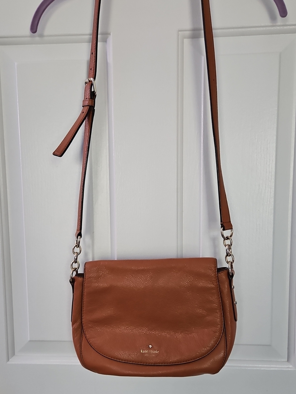 kate spade Tan Leather Crossbody Bag